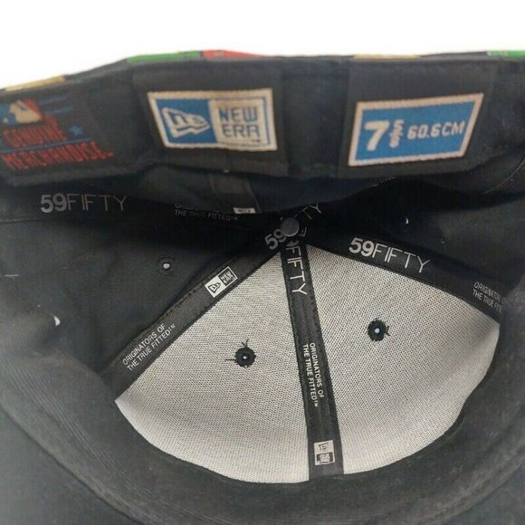 59Fifty Size 7 5/8 New Era San Francisco Giants Fitted Hat Cap Allover Print - Picture 8 of 9